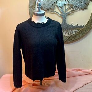 Loft ruffle neck sweater